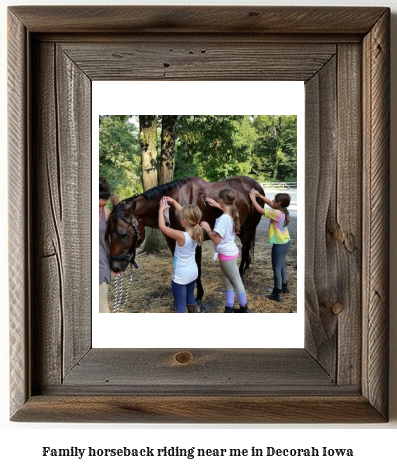 family horseback riding near me in Decorah, Iowa